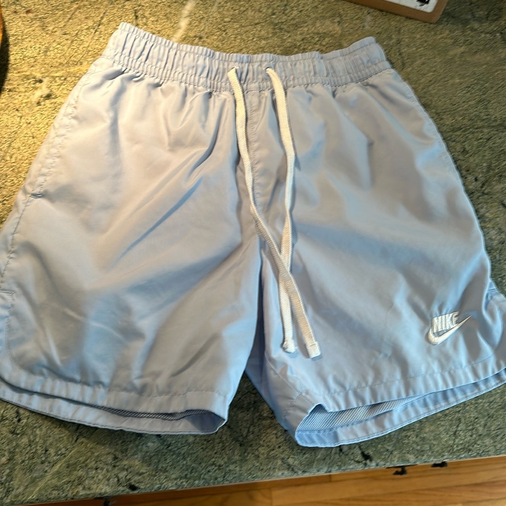 Nike nylon shorts- pale blue men’s extra small